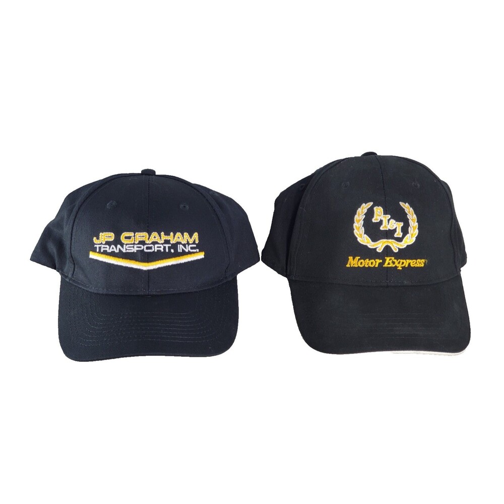 Motor Express JP Graham Transport. One Size Two Black Baseball Style Trucker Hat